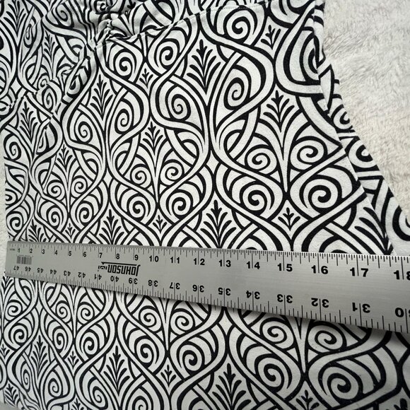 Title Nine Womens Black & White Printed Cap Sleeve Active Dress Medium Stretch - Picture 7 of 8